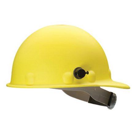 Safety helmet, Fiber-Metal P2HN, Quick-Lok fastener, ratchet suspension